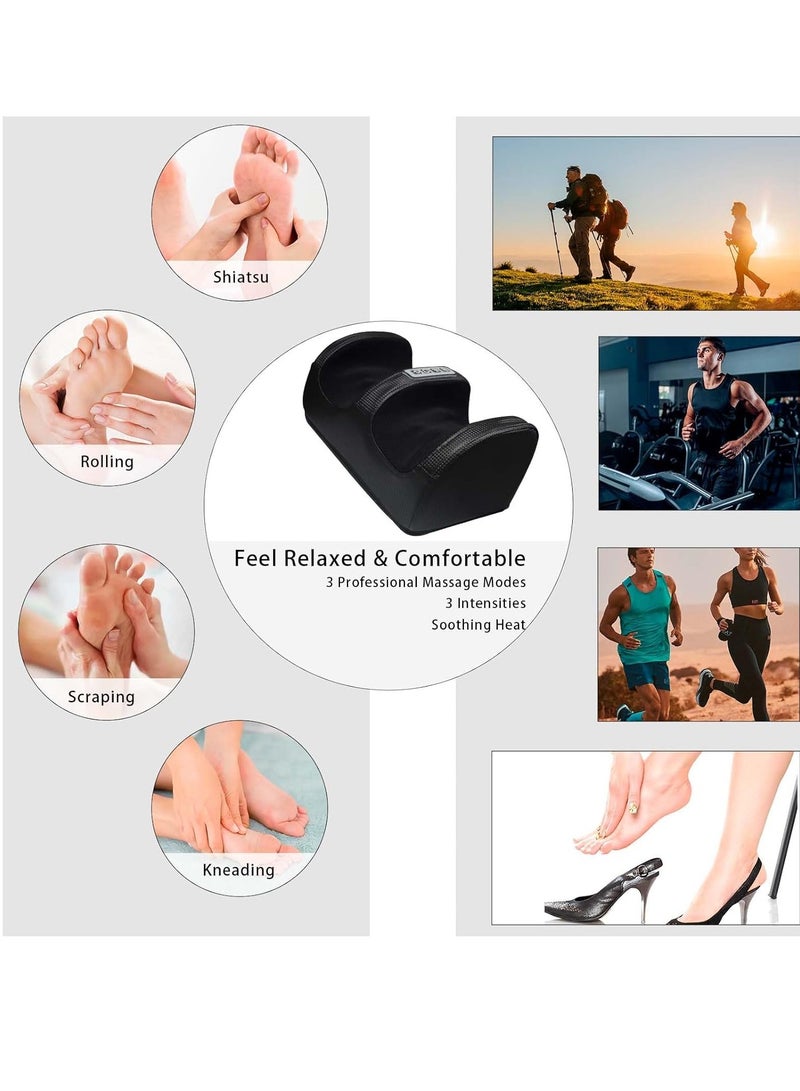 Electric Foot Massager with Heating Function, Foot and Calf Massager with Massage Roller Relaxes Leg Muscles Improves Blood Circulation Deep Tissue Massager for Foot Gift for Mom Dad and Friends - Image 4